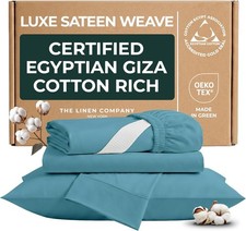 Certified Egyptian Cotton Sheets Optimally Blended with Long Staple Cotton -