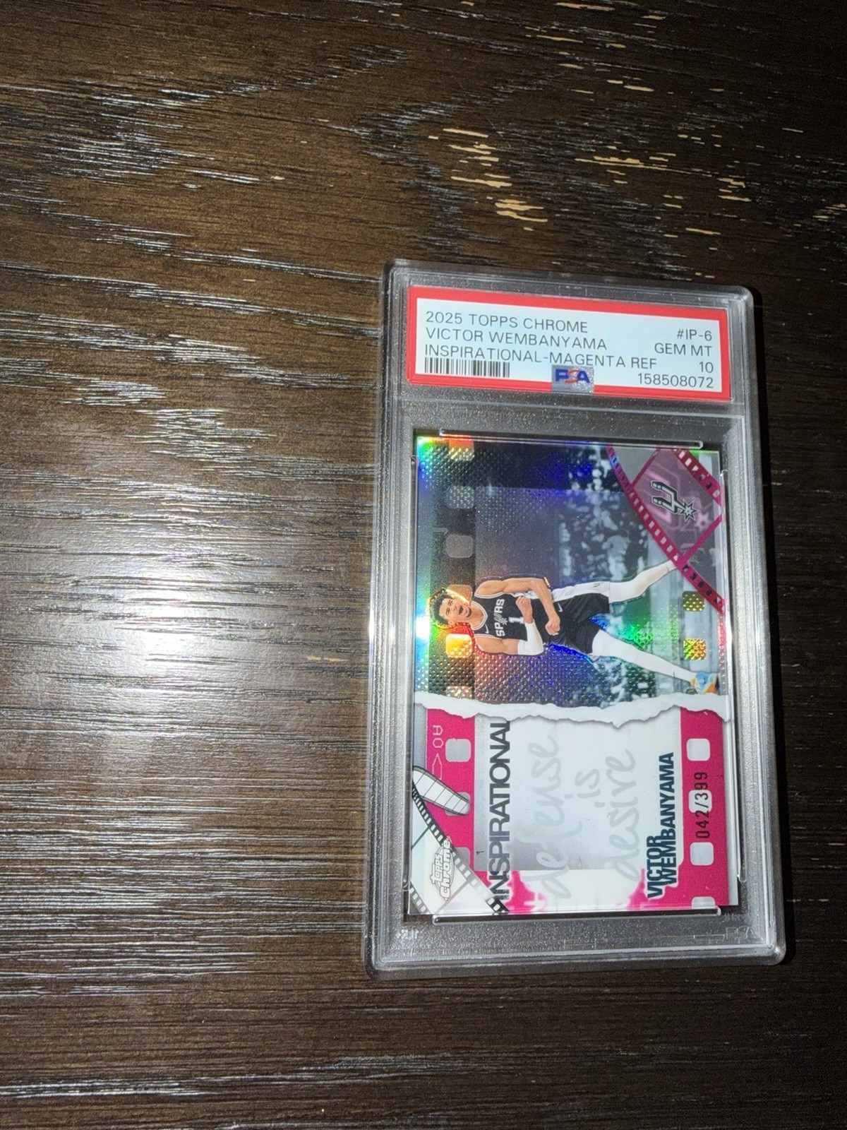 2025-26 Topps Chrome - Inspirational Victor Wembanyama #IP-6 PSA 10 view 1
