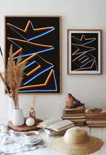 Abstract Digital Art - Love Inspired Modern Geometric Design