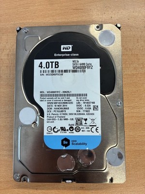 WD4000F9YZ Western Digital WD Enterprise 4 TB SATA Festplatte 100 % Zustand