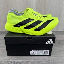 Adidas Adizero Adios Pro 4 Sz 11 Mens Lemon Black Green Running Shoes