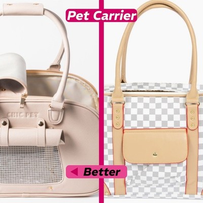 Boardwalk travel pet dog carrier bag - Chic Pet Bags