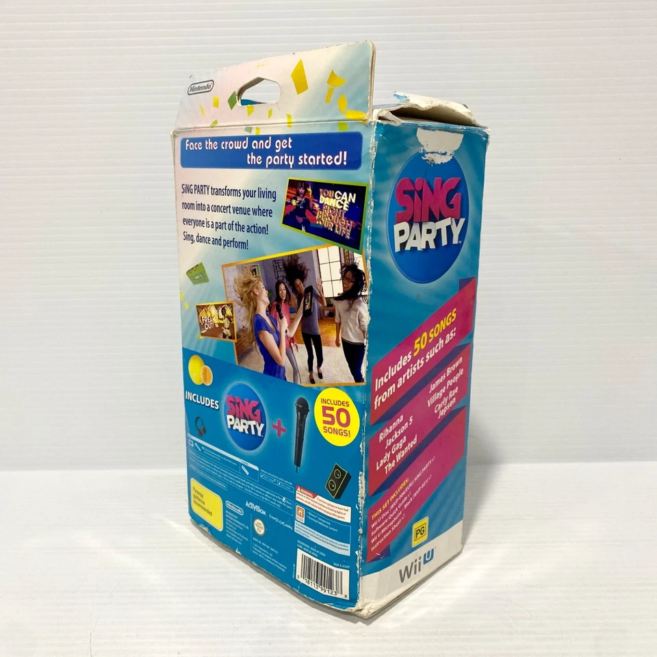 Sing Party - Big Box + Microphone - Nintendo Wii U - Tested & Working - Image 3 of 4