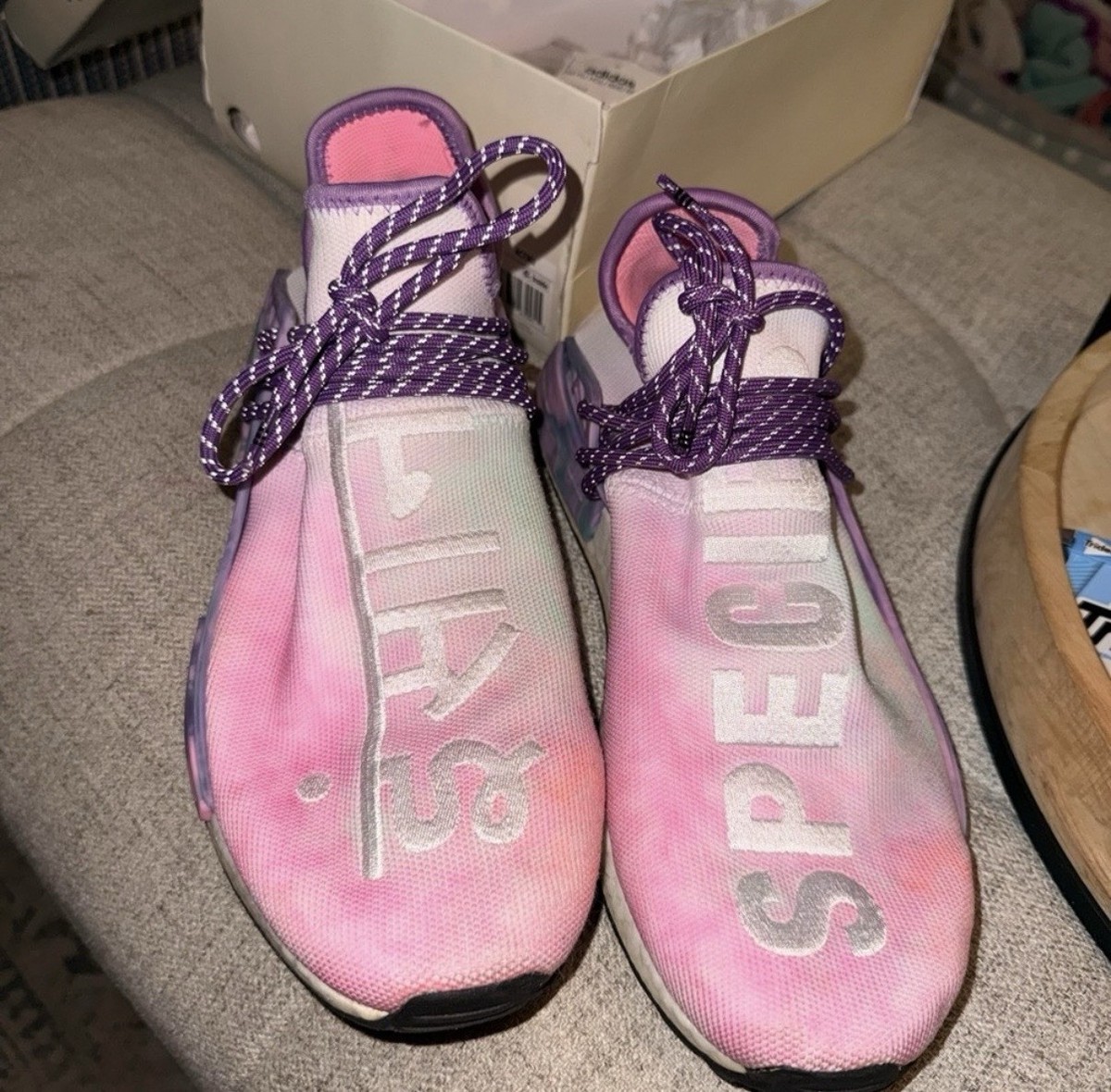 adidas Pharrell Williams PW HU Holi NMD MC AC7362 Pink Purple 