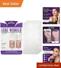 Clear Ear Lobe Support Patches - Essential 60 Pack for Comfortable Earring Wear