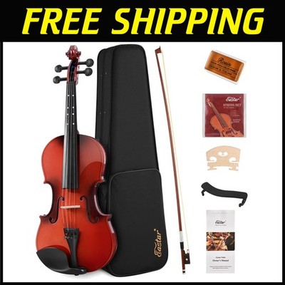 Beginner Violin Package - Fiddle, Hard Case, Shoulder Rest