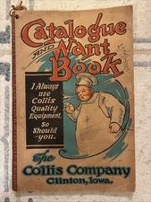 Collins Company Clinton Iowa IA Equipment Catalog & Want Book 1926