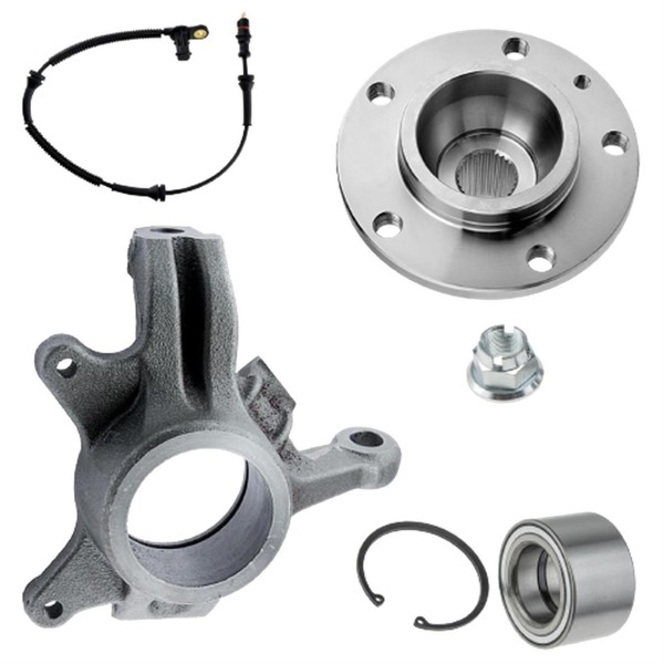 Achsschenkel FüR Nissan Interstar Radlager Nabe ABS Sensor Ab 2007 Vorne Links-image