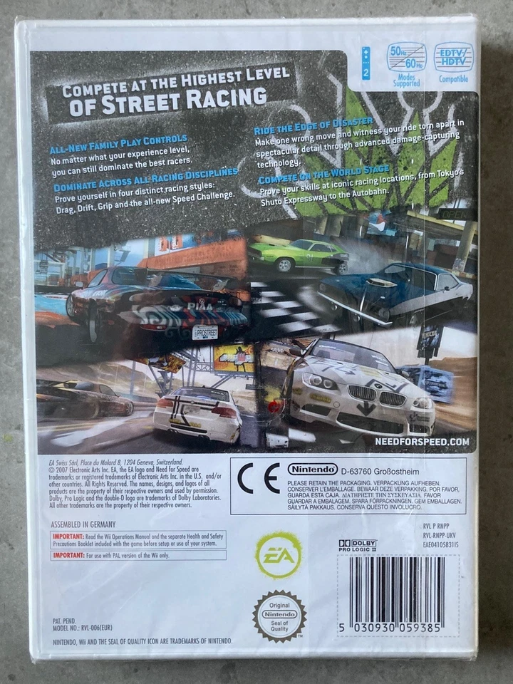 Need for Speed: Pro Street For Nintendo Wii. New & Sealed - Image 2 of 4