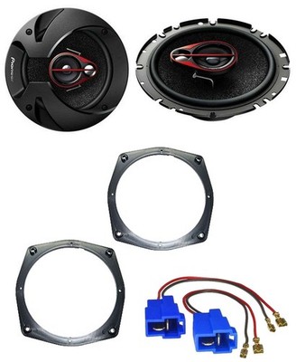 Pioneer 3-Way 250 Watt 16.5cm Speakers for Mitsubishi Lancer Galant Pajero S