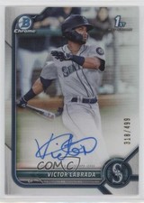 2022 Bowman Chrome Prospect Refractor /499 Victor Labrada #CPA-VL Auto 15r3