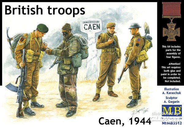 Mb Britische Truppen Caen 1944 Soldaten Infantrie British Troops 1:35 Modell Neu-image