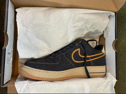 Nike Air Force 1 Low Premium Denim UK 9 / US 10 - 318775 404 rare only 9 on ebay - Picture 3 of 12