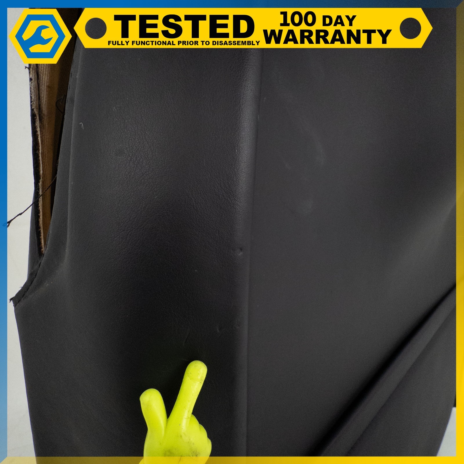 03-13 BENTLEY CONTINENTAL GT FRONT LEFT SIDE SEAT UPPER BACK CUSHION BLACK OEM