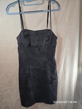 Urban Outfitters Black Denim Bodycon Mini Dress – XS