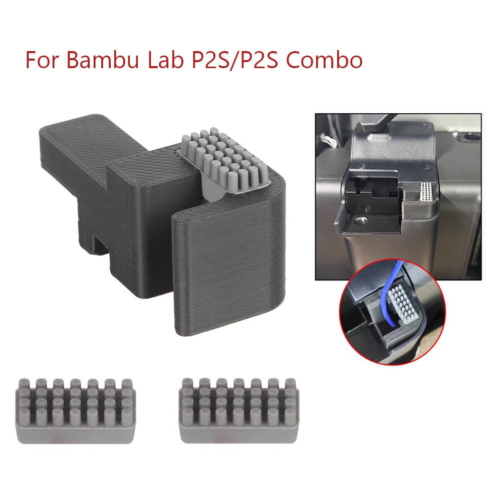 Nozzle Brush Silicone Wiper Mounted Scrubber For Bambu Lab P2S/P2S