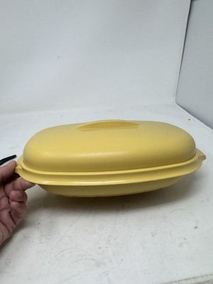 Vintage Tupperware Harvest Gold 3 Piece 1275-4, 1273-5,1274-3Microwave Steamer