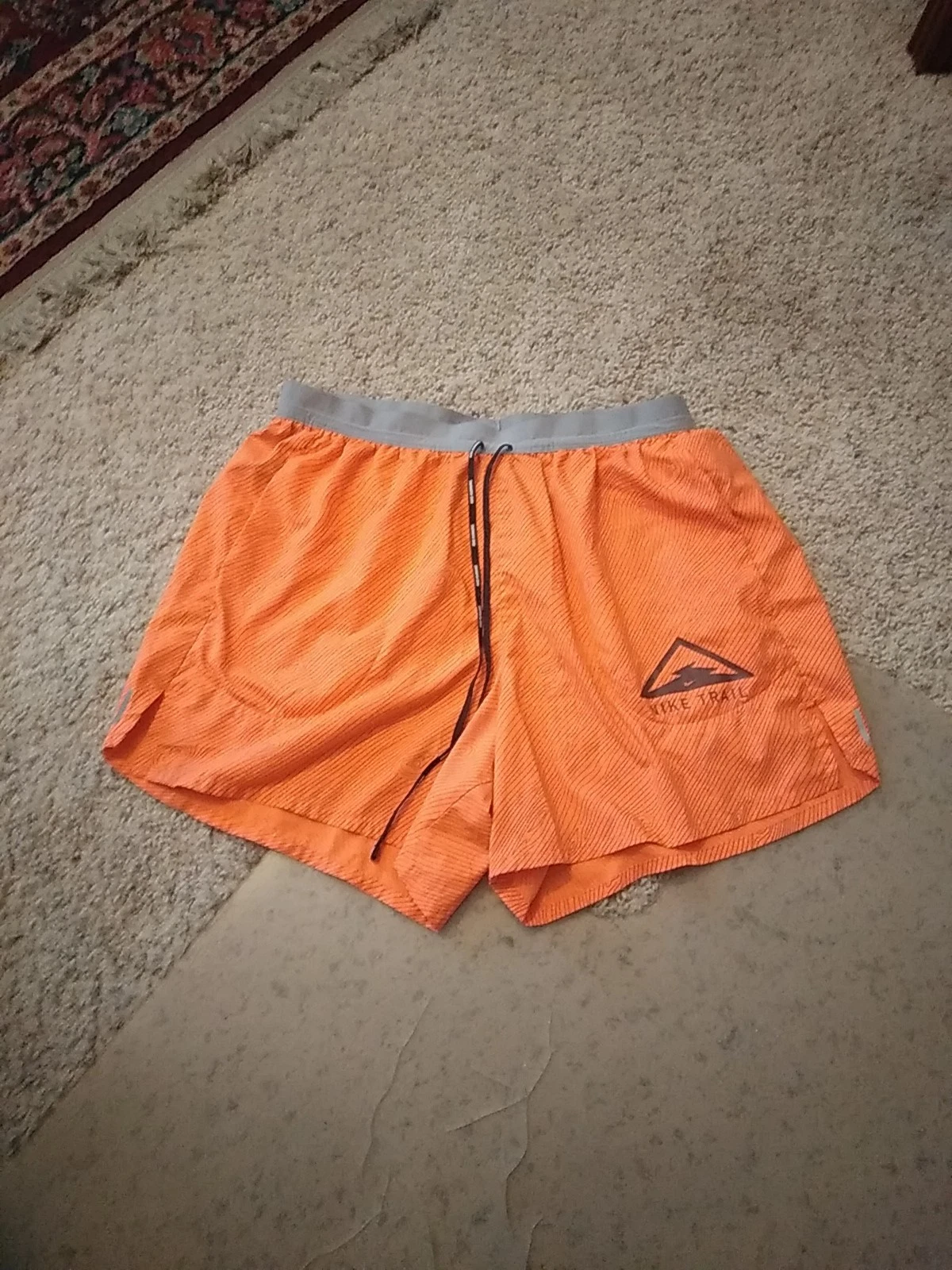 Men's Nike Flex Stride Trail Orange Running Shorts 5" Dri-FIT DJ0588-803 XL