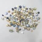 JOB LOT OF MIXED BRASS BUTTONS - 100 + WITH SET OF 8 OFFICERS SHOULDER PIPS