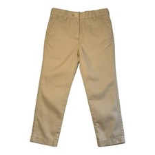 Crewcuts by J. Crew Girls' Cotton Chino Pant Sandy Dune Khaki Size 4 NWT