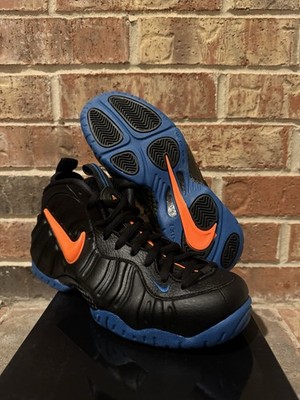 black blue orange foamposites