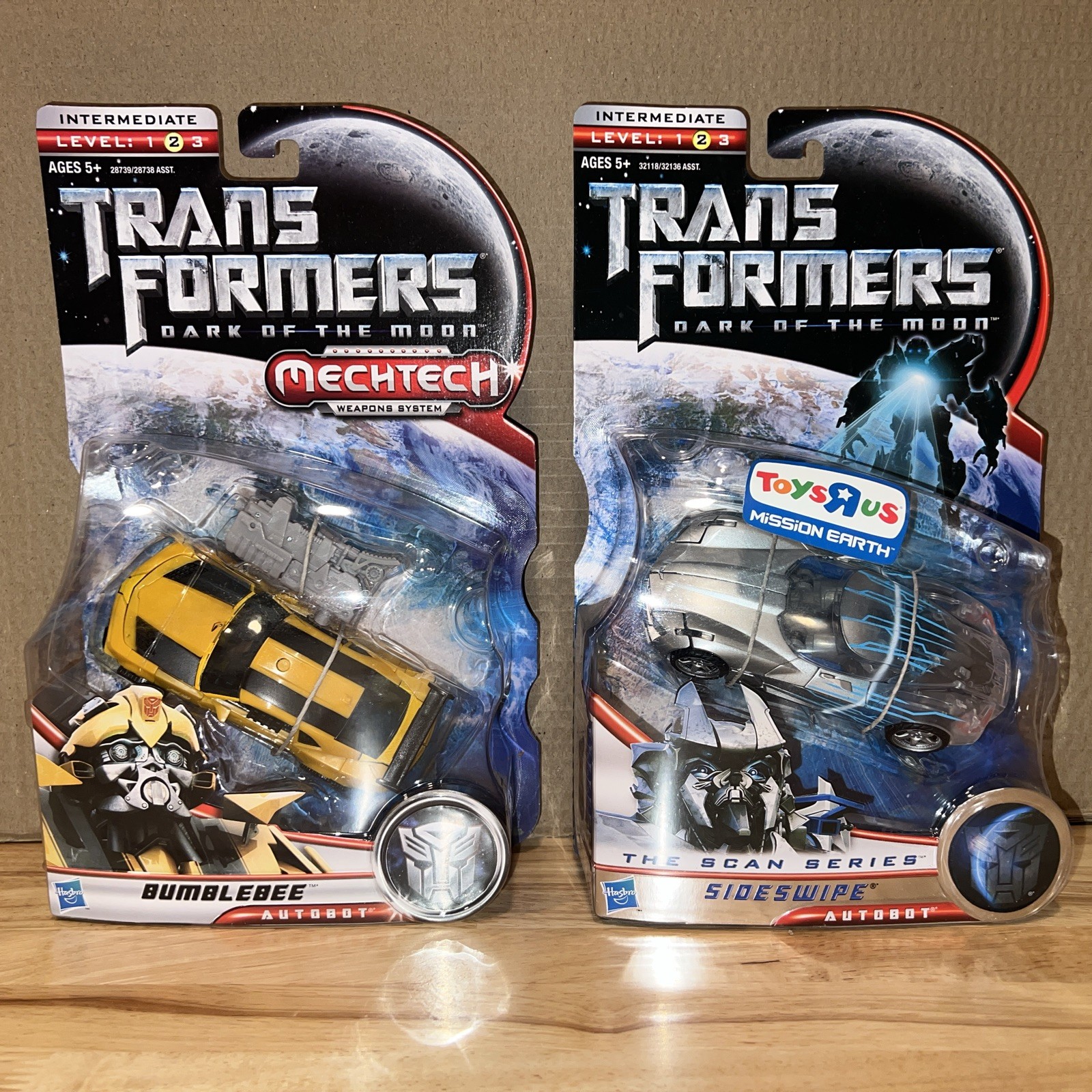 Transformers Dark of the Moon LOT: Bumblebee + Sideswipe, NEW in Sealed Packages