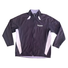 Giacca Triumph Uomo Grande Nera Softshell Foderata in Pile Full Zip Moto 