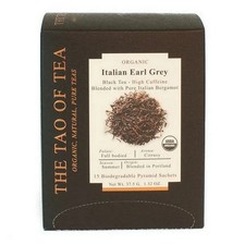 Thé Noir Earl Grey Italien Bio 15 Sachets Par The Tao Of Tea