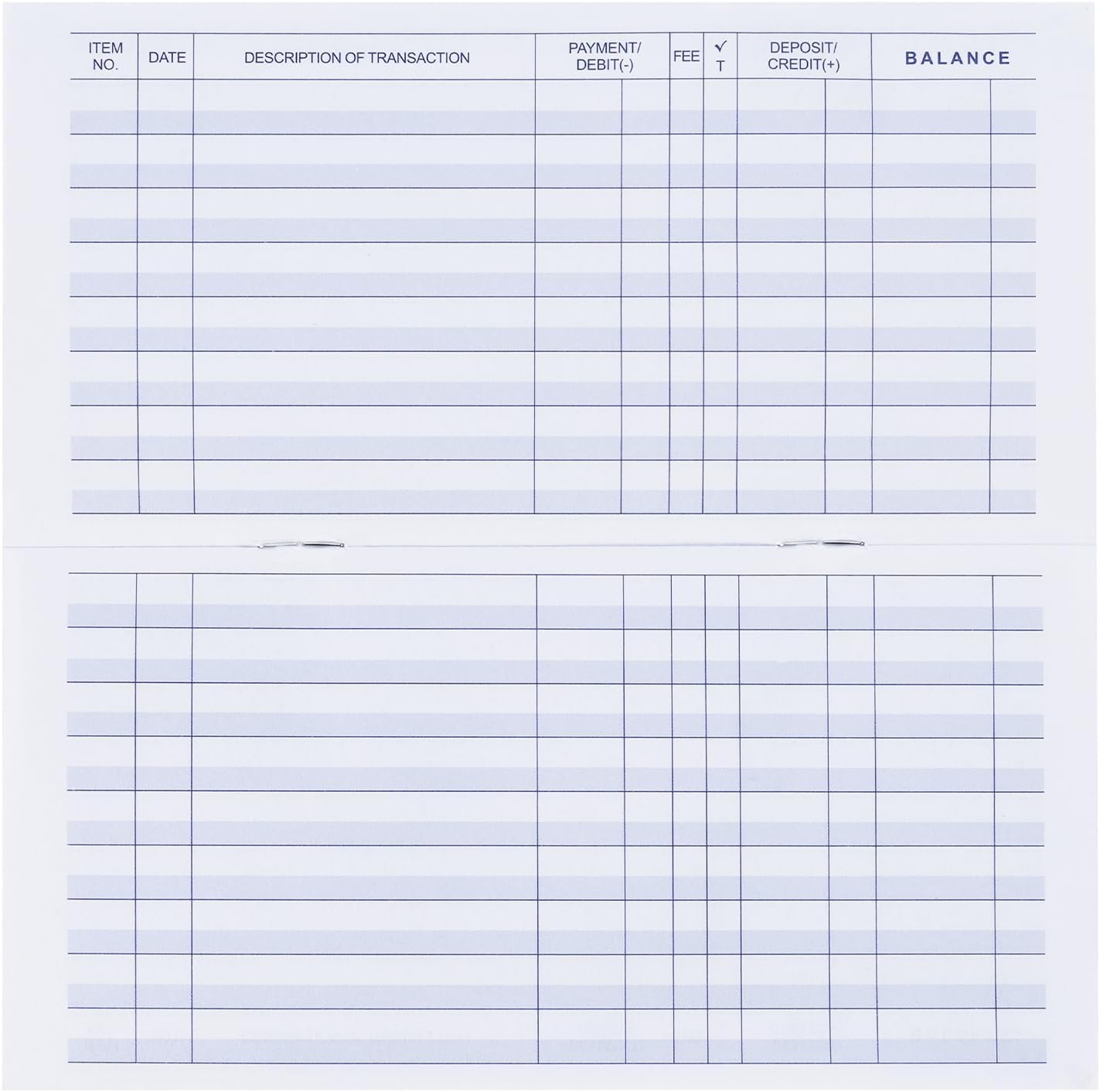 как выглядит 20 Pack Checkbook Register Check Registers for Personal Blank Ledger Transaction фото