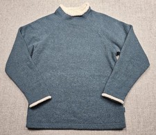Kuhl Sweater Womens Small Blue ALFPACA Fleece Pullover Mock Neck Sherpa Lined