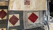 RALPH L AUREN PATCHWORK QUILT TWIN SIZE