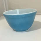 Pyrex 401 Small Blue Mixing Bowl 1.5 Pint USA Primary Color