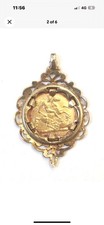Antique QUEEN VICTORIA 3rd Portrait 22ct GOLD FULL SOVEREIGN Coin Dated 1901 K14