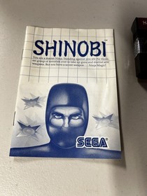 Shinobi (Sega Master System, 1988) SMS Complete w/ Manual