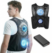 Cooling Vest, Wearable Cooler with Fan and Cooling Plate, 30000Mah Big Battery P