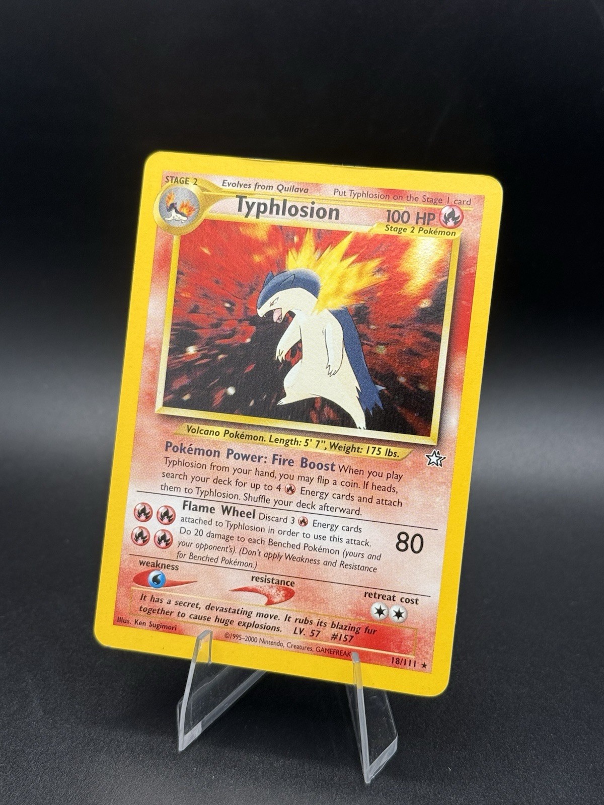 Typhlosion 18/111 Neo Genesis Holo Vintage 2000 WOTC Pokemon LP