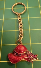 Vintage Red Hat Society Key Chain