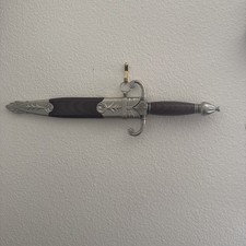 Stainless Steel Dagger Brown  Silver