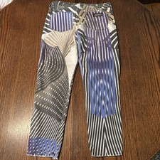 VTG 90s Roberto Cavalli /Ittierre AOP Psychedelic Illusion Stripe Jeans Size 28