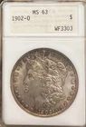 1902-O  MS 63 MORGAN SILVER DOLLAR  ANACS