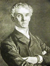 LAWRENCE BARRETT THEATER ACTOR 1891 Art Print Matted