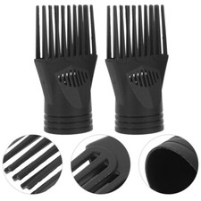 2 Pcs Hair Dryer Attachment for Blow Part Comb Straightener Blowdryers Travel