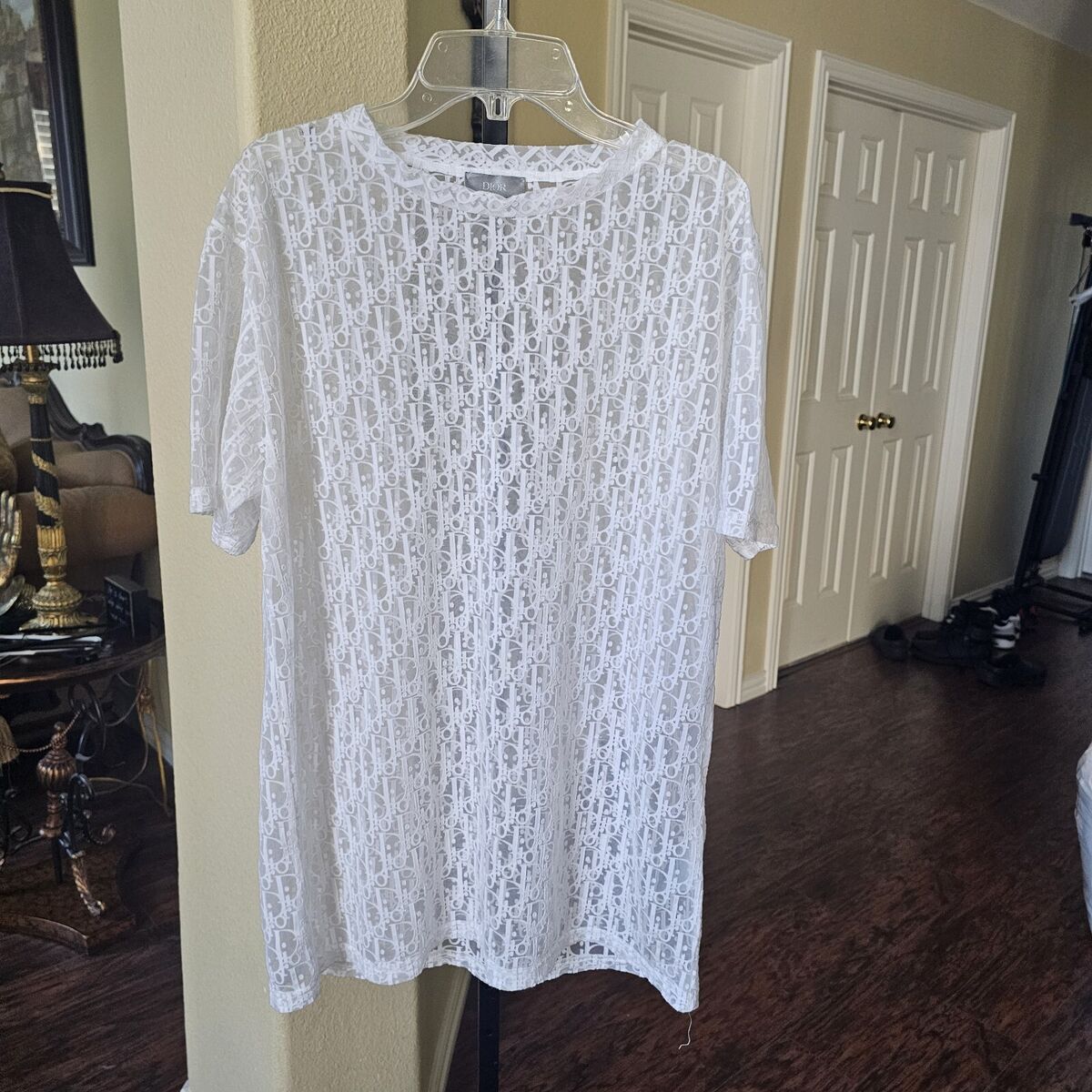 Dior Oblique Sheer T-shirt in White Men's Size M | eBay Dior Oblique Sheer T-shirt in White Men's Size M | eBay