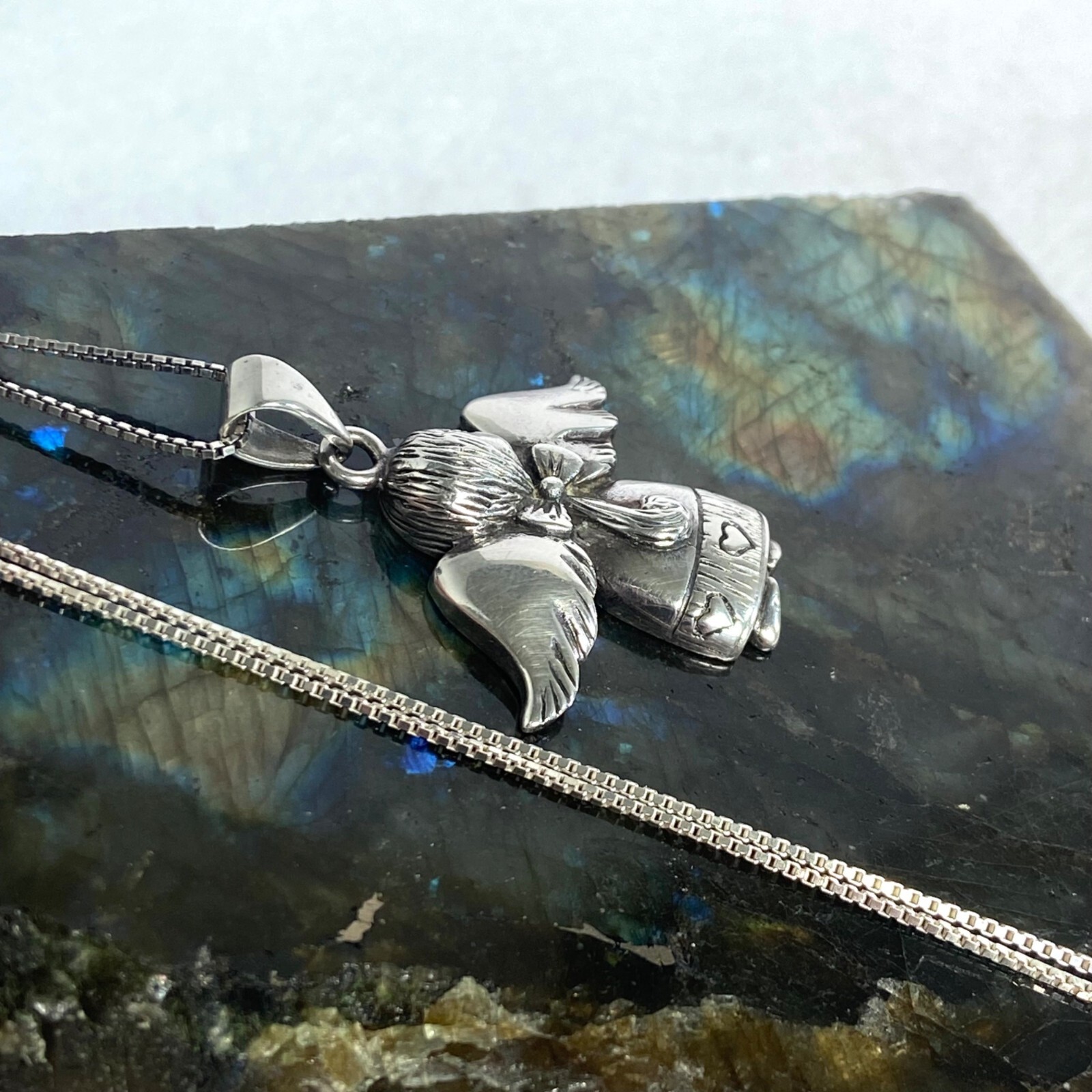 Solid Sterling Silver 925 Religious Figural Angel… - image 23