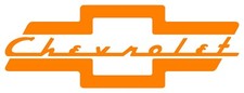 Custom Chevrolet Bowtie With Script Word Vinyl Decal Multiple Colors And Sizes