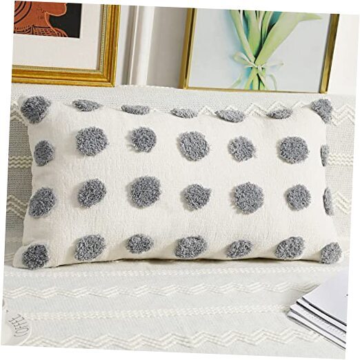 Decorative Lumbar Throw Pillow Covers 12 x 24,Super Soft Chenille Long