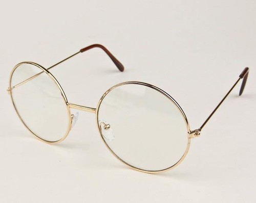 Medium Round Sexy GIA Circle Thin Metal BOHO Vintage Frames Clear Eyeglasses M - Picture 11 of 11