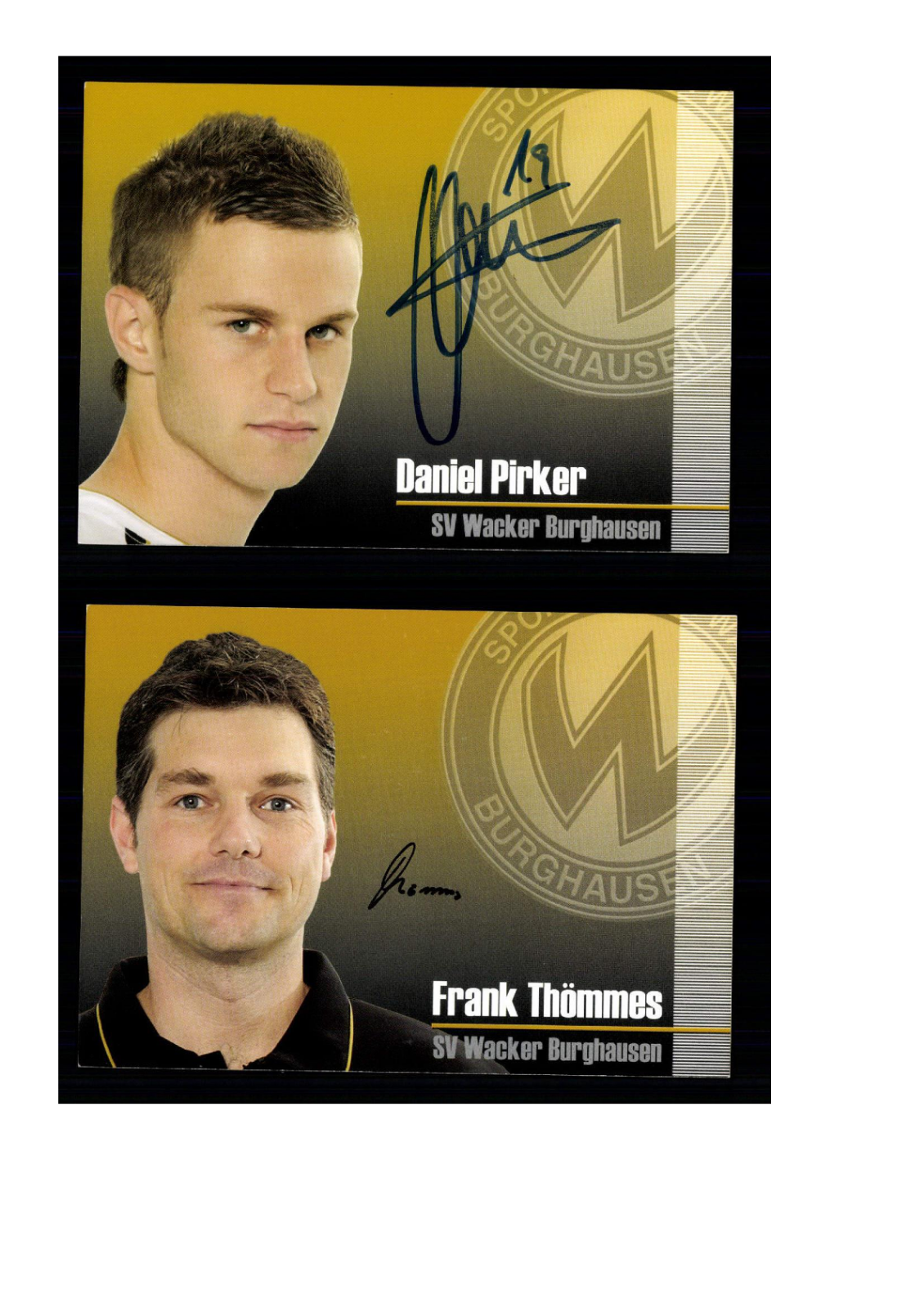 Set De Cartes Autographiées MSV Duisburg Saison 2008-09 - 22 Cartes Originales (3359)