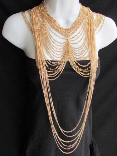 Women long two dressy necklaces earring 