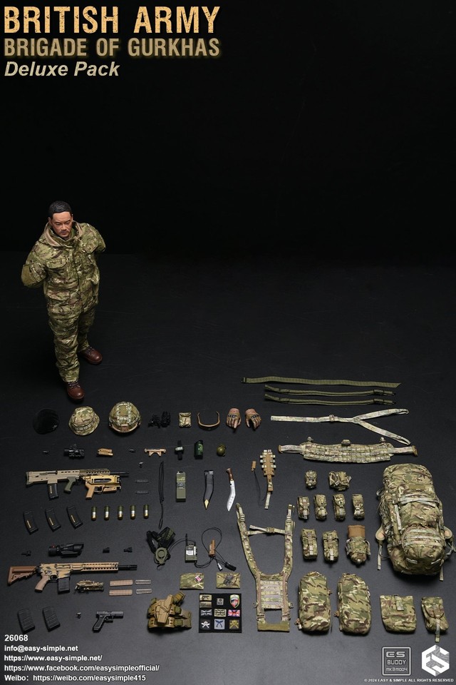 1/6 Scale Toy British Army Gurkhas - MTP Camo MOLLE Harness Rig | eBay